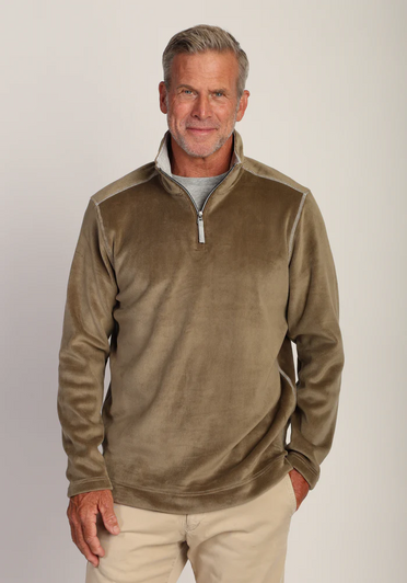 TRUE GRIT APRES LUX SUEDED CORD PULLOVER
