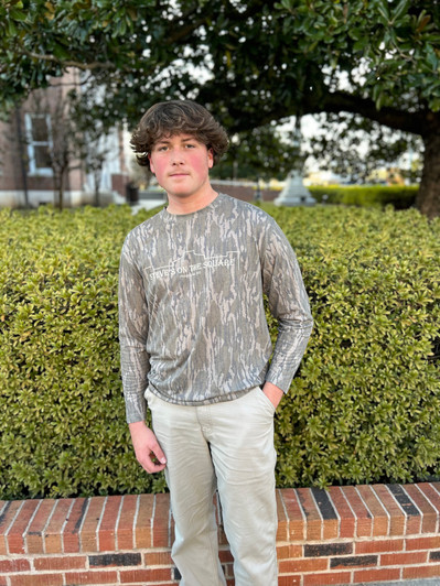 STEVE'S ON THE SQUARE MOSSY OAK CAMO LONG SLEEVE T SHIRT