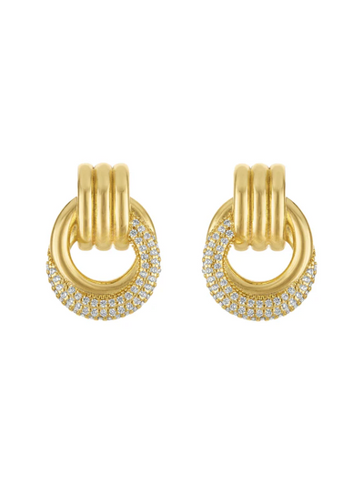 KINSEY DESIGNS GIGI KNOT STATEMENT EARRINGS