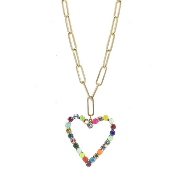 TOVA LARGE POP HEART NECKLACE
