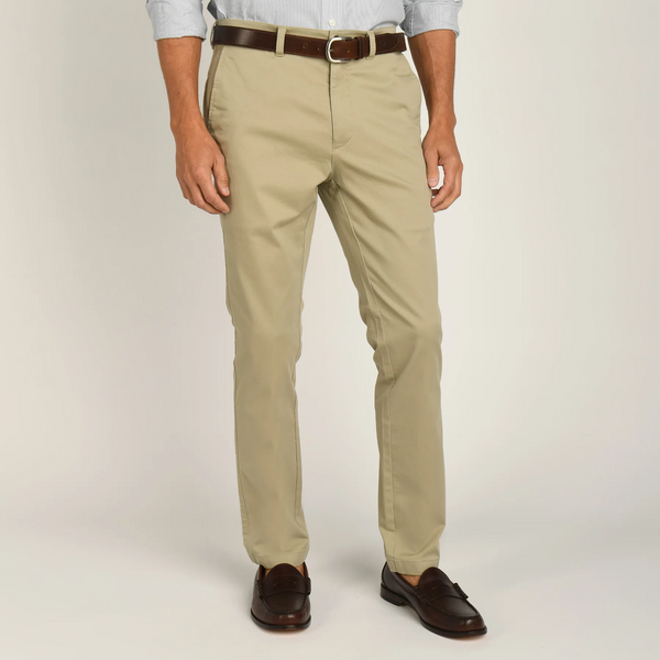 DUCK HEAD GOLD SCHOOL SLIM PANT CHINO - KHAKI