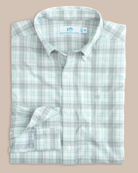 SOUTHERN TIDE WEST END PLAID SPORTSHIRT