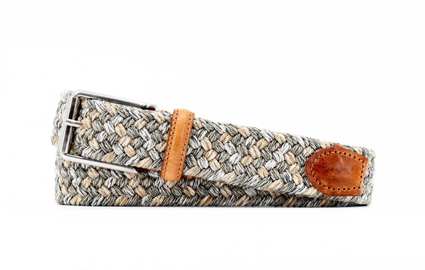 MARTIN DINGMAN COMO BRAIDED LINEN BELT