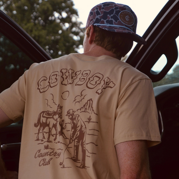 COWBOY COUNTRY CLUB HORSE & SUN T-SHIRT
