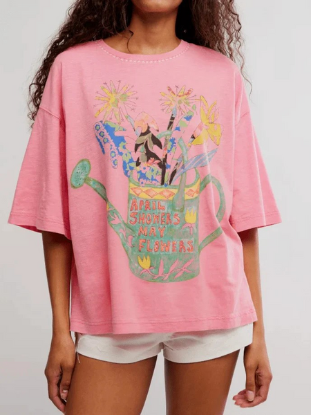 FREE PEOPLE IN SPRING TEE