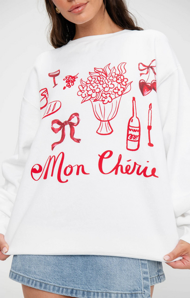 SHOW ME YOUR MUMU STANLEY SWEATSHIRT - MON CHERIE