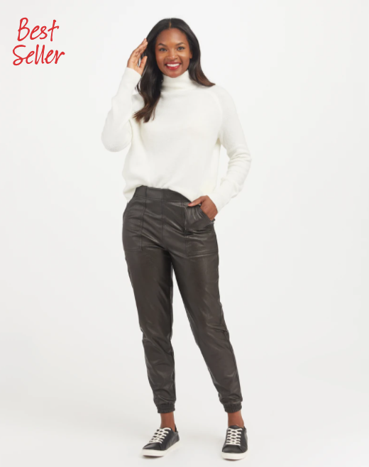 SPANX LEATHER-LIKE JOGGER - Steve's on 