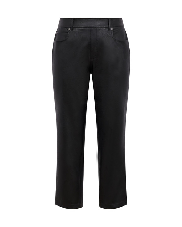 SPANX LEATHER LIKE FRONT SLIT PANTS - Steve's on the Square