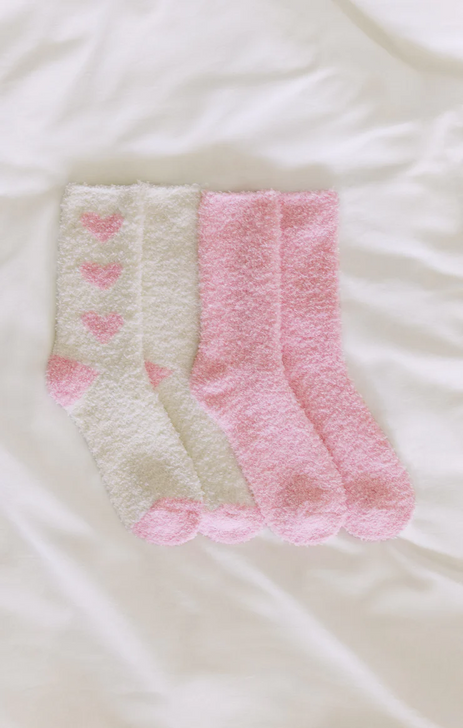 Z-SUPPLY PLUSH KISS SOCKS 2-PACK