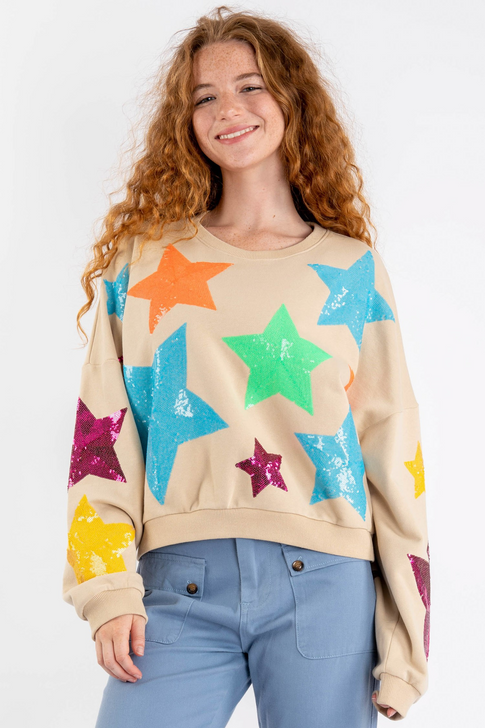 SEQUIN STAR TOP