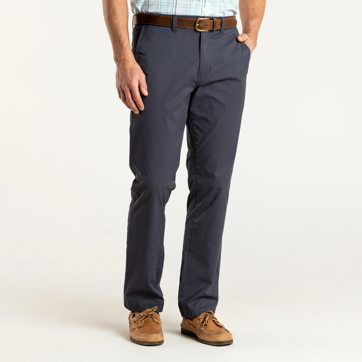 DUCK HEAD HARBOR PERFORMANCE CHINO PANTS - NAVEL GREY