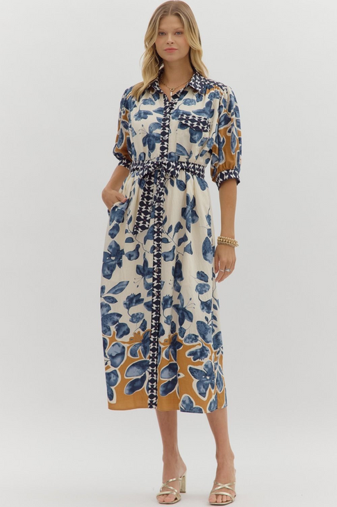 SLATE BLUE MAXI DRESS