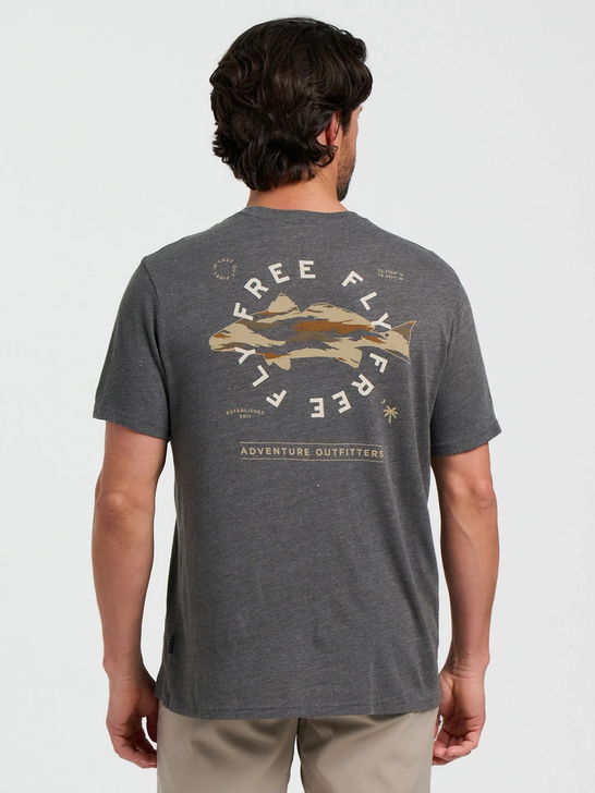 FREE FLY CAMO REDFISH T-SHIRT