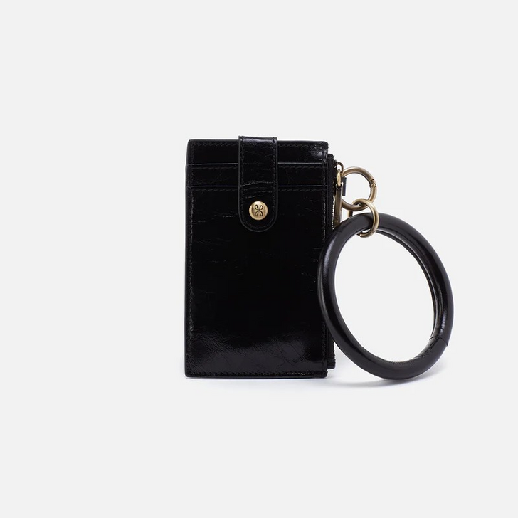 HOBO RING CREDIT CARD WRISTLET - BLACK