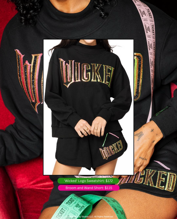 QUEEN OF SPARKLES WICKED LOGO SWEATSHIRT