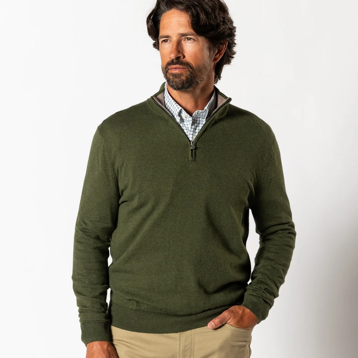 DUCK HEAD RIDLEY 1/4 ZIP SWEATER