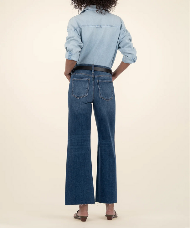 KUT MEG HI RISE RAW HEM JEANS