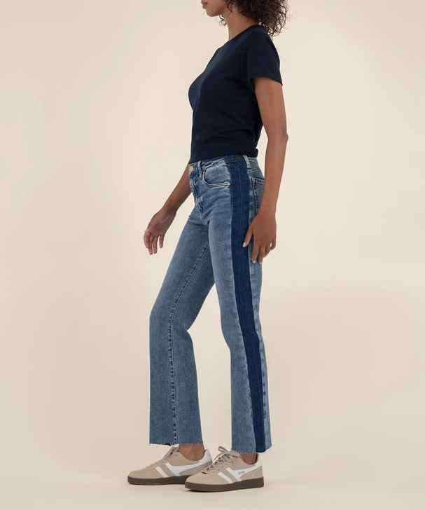 KUT KELSEY HI RISE ANKLE FLARE JEANS