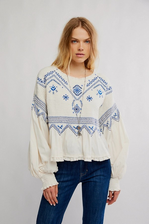 FREE PEOPLE HOLLY KNIT TOP