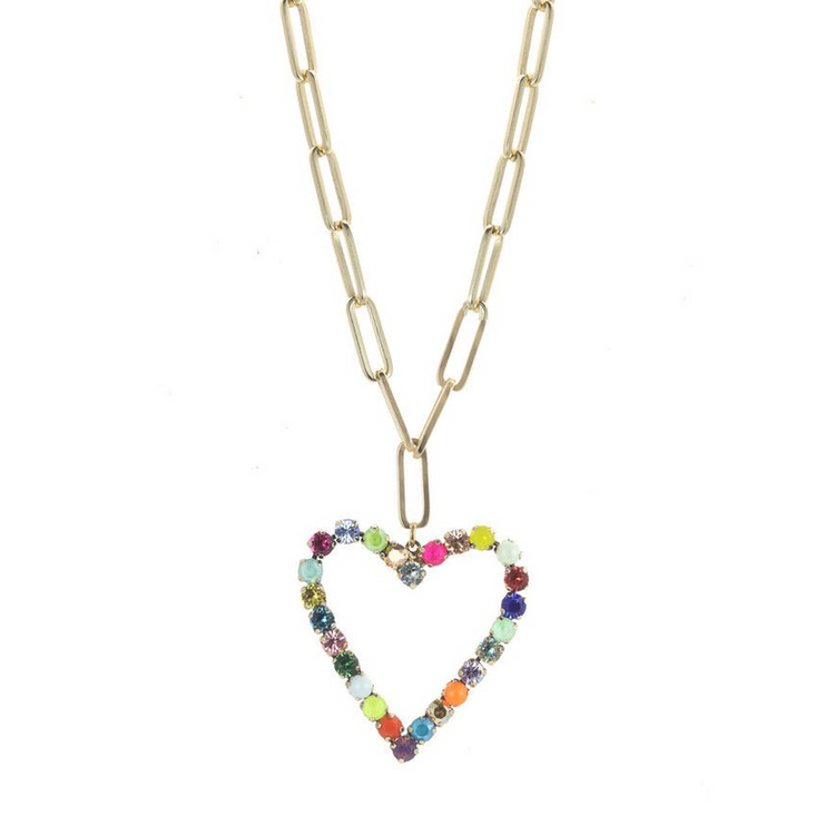 TOVA LARGE POP HEART NECKLACE