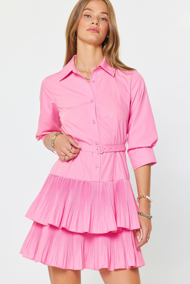 CURRENT AIR TIERED MINI DRESS