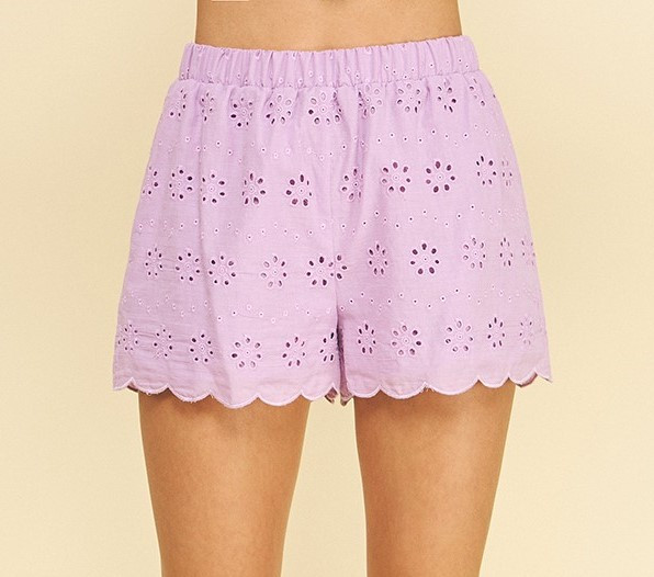 PINCH EYELET SHORTS