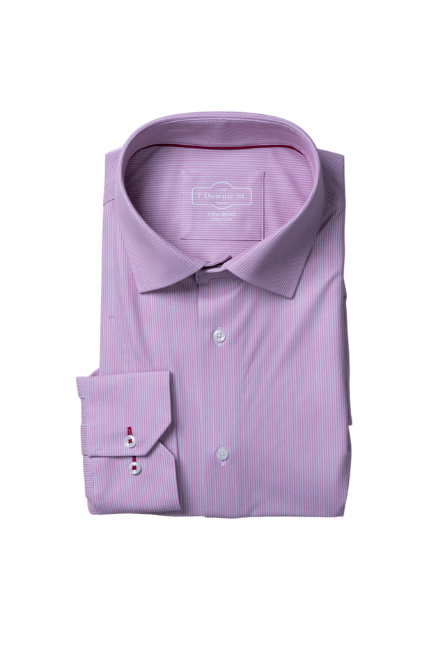 7 DOWNIE SILK TOUCH DRESS SHIRT - PINK