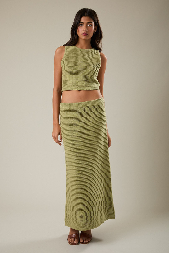LE LIS MATCHA SKIRT SET