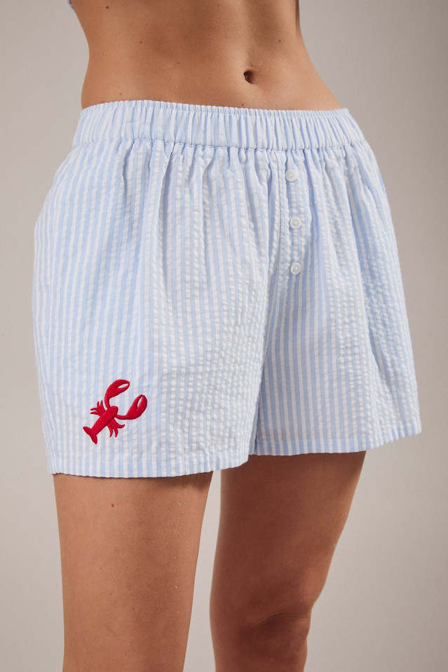 SUNDAY EDITION CRAWFISH SEERSUCKER SHORT