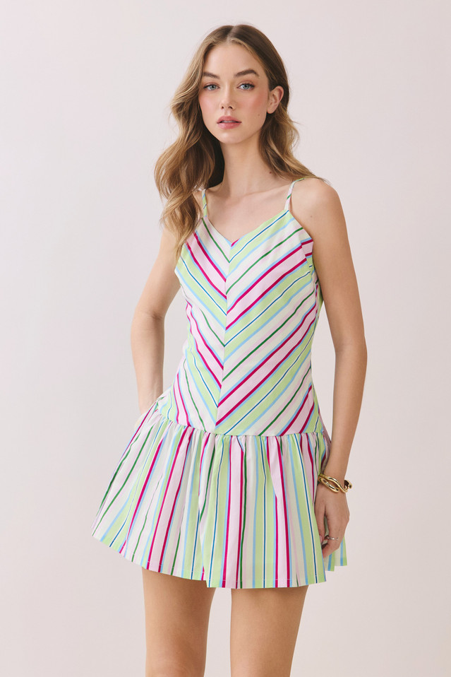 TCEC MULTI STRIPE DRESS