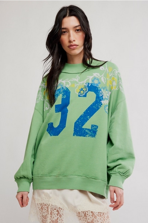 FREE PEOPLE PALM SPRING TURTLE SWEATSHIRT