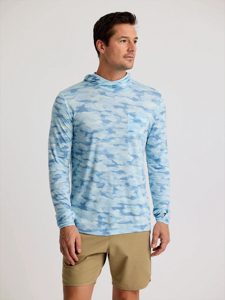 FREE FLY CAMO BAMBOO LIGHTWEIGHT HOODIE