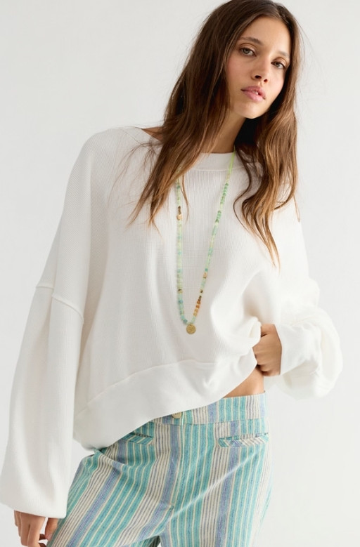 FREE PEOPLE SKYLINE LONG SLEEVE THERMAL TEE