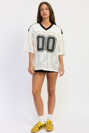 EMORY PARK LACE JERSEY TEE