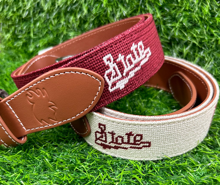 ROOSTAS MISSISSIPPI STATE NEEDLEPOINT BELT