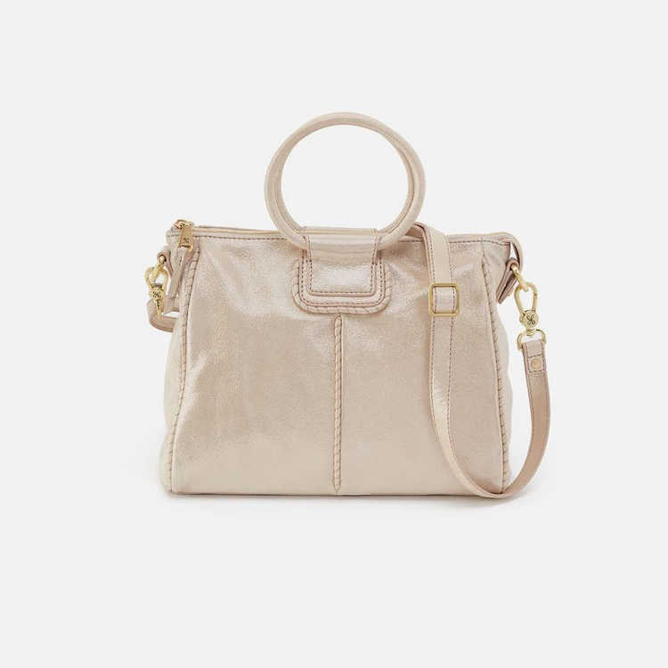 HOBO SHELIA MEDIUM SATCHEL - METALLIC SAND SHIMMER