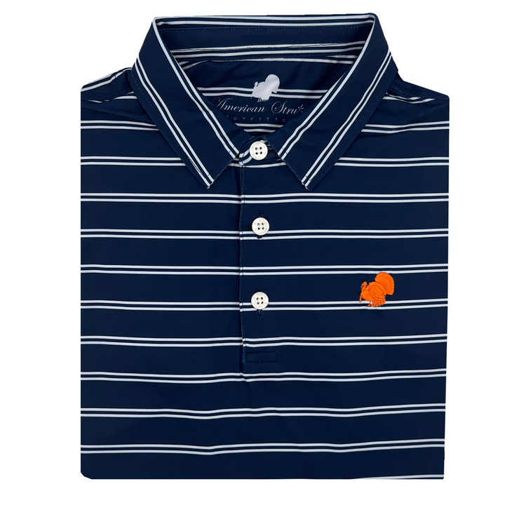 AMERICAN STRUTTER PERFORMANCE POLO - NAVY