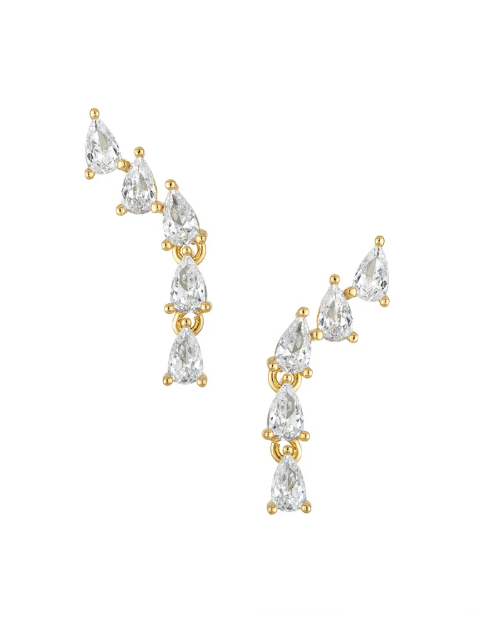 KINSEY DESIGNS PALOMA TEARDROP CLIMBER EARRINGS
