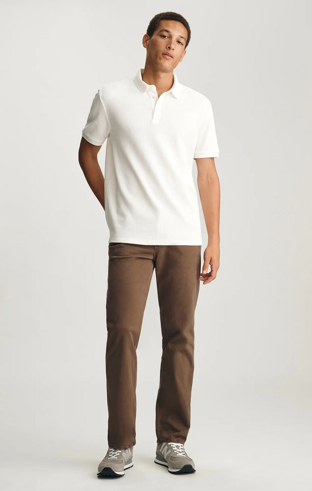 MAVI MATT RELAXED STRAIGHT LEG PANTS - MOCHA TWILL