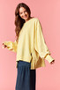 PEACH LOVE OVERSIZED FRENCH TERRY SWEATSHIRT