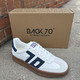 BACK70 MEN'S DOUBLE Y SNEAKERS - WHITE / NAVY