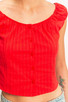 HYFVE BUTTON FRONT CAP SLEEVE TOP