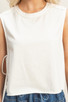 HYFVE SLEEVELESS SIDE TIE SHIRT