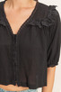 HYFVE V-NECK RUFFLED LACE TOP