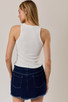 SUNDAY EDITION BEADED RIBBED TANK