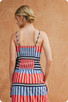 STRUT & BOLT STRIPED ASYMETRICAL TOP