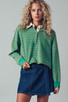 TREND NOTES STRIPE POLO TOP