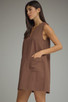 ENTRO DENIM DRESS WITH GOLD DETAIL