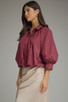 ENTRO 3/4 SLEEVE BUBBLE HEM SHIRT