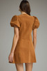 ENTRO FAUX SUEDE MINI DRESS